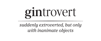 The Funny T-Shirt Co. Funny gin t-shirts page image of their t-shirt artwork called Gintrovert.